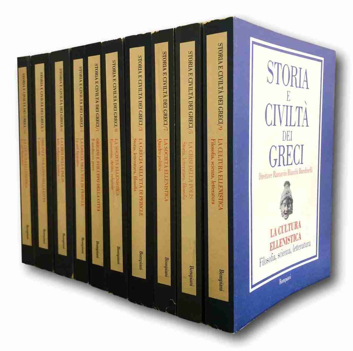 STORIA E CIVILTA' DEI GRECI BOMPIANI in dieci volumi