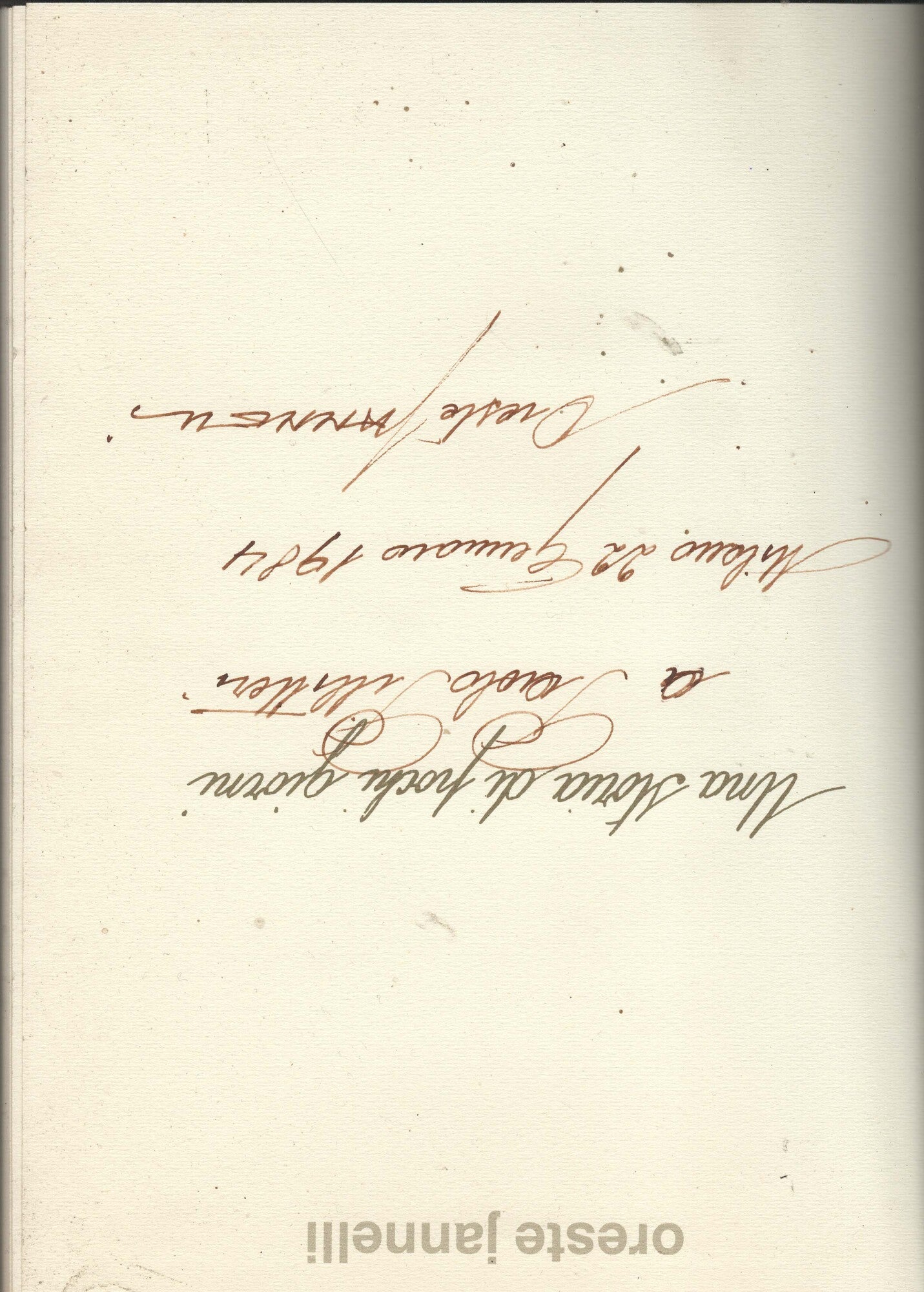 Ona storia de pocch dì.