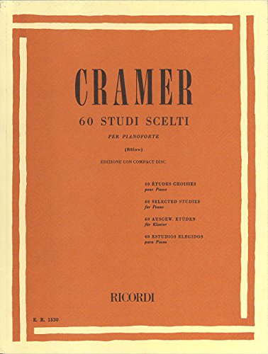 Cramer: 60 Studi Scelti per Pianoforte H Bulow | Metodo Completo CD | Esercizi Pianistici Avanzati Progressivi | Raccolta Spartiti Tecnica Pianistica | Risorsa Didattica Insegnanti Studenti Intermedi