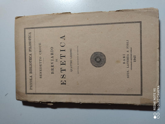 Breviario di estetica - Quattro lezioni