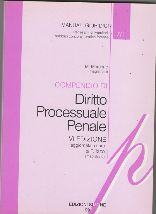 Compendio di diritto processuale penale