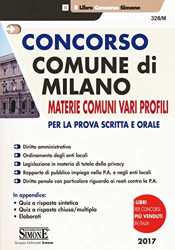 Concorso Comune di Milano - Materie comuni vari profili