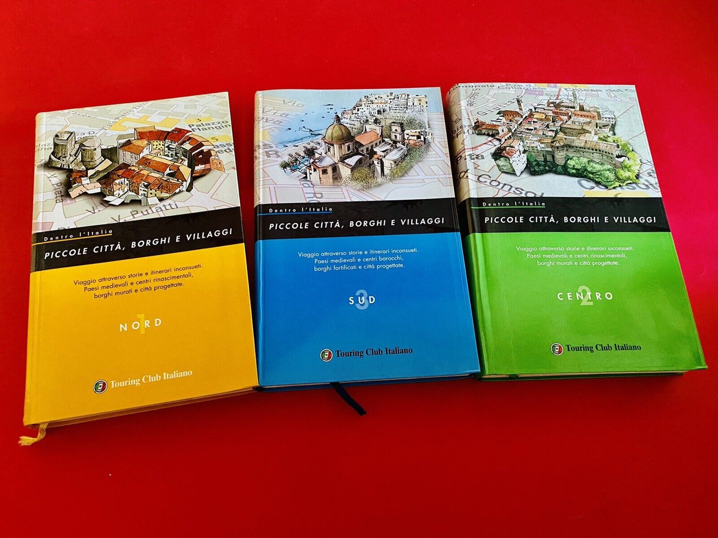DENTRO L'ITALIA ,PICCOLE CITTA' ,BORGHI E VILLAGGI ,NORD ,CENTRO,SUD IN 3 VOLUMI