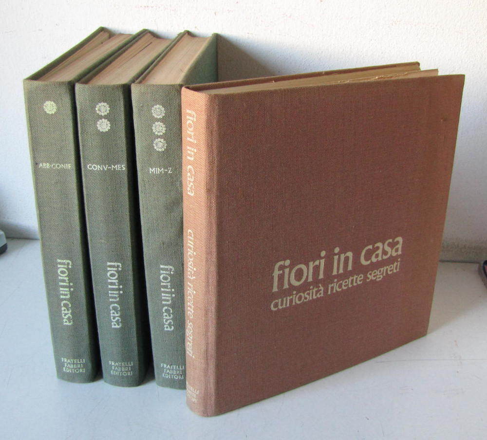FIORI IN CASA , GIGLIOLA MAGRINI - 1972 FABBRI EDITORI ( 4 VOL. GIARDINAGGIO )