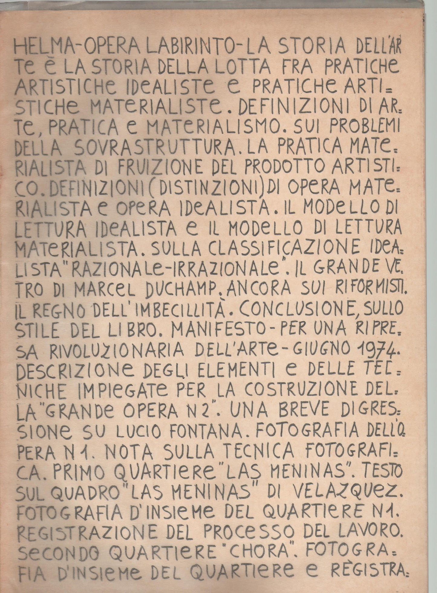 Helma. Opera Labirinto. Grande opera n. 2