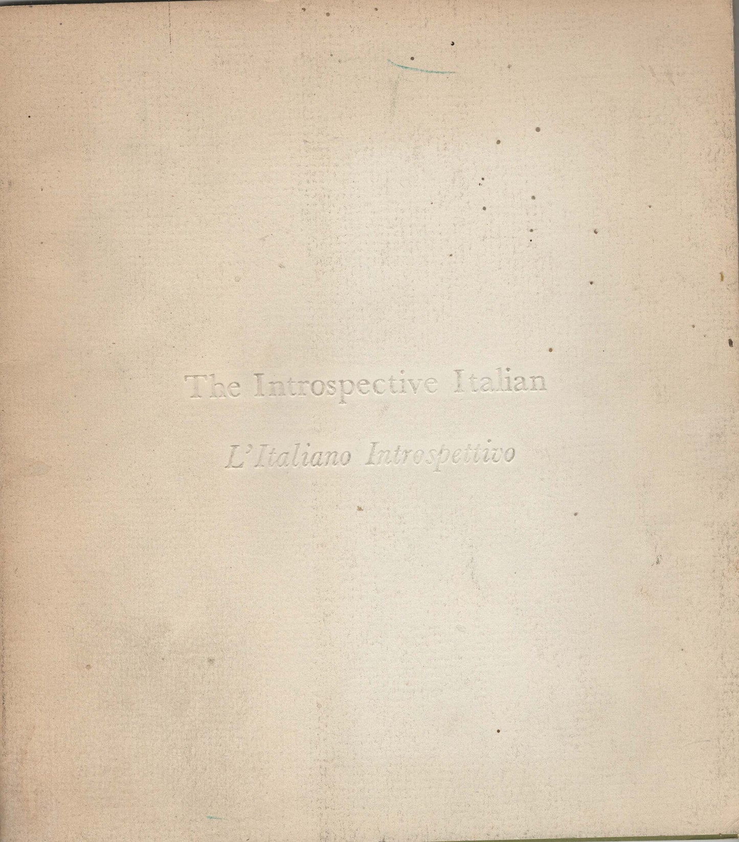 The Introspective Italian/ L'Italiano Introspettivo: the 3M Collection of Italian Paintings