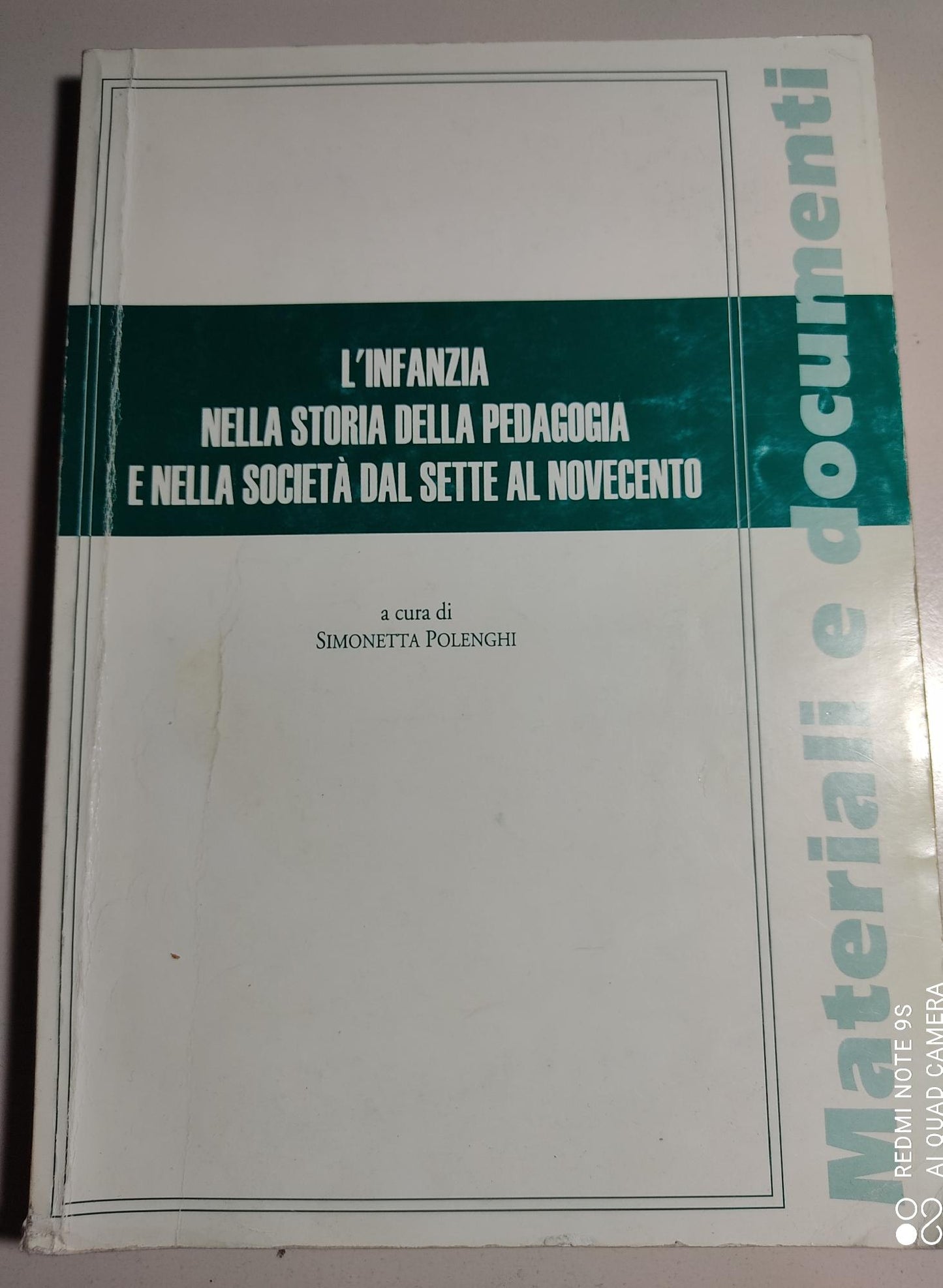 L'infanzia nella storia della pedagogia e nella società dal Sette al Novecento