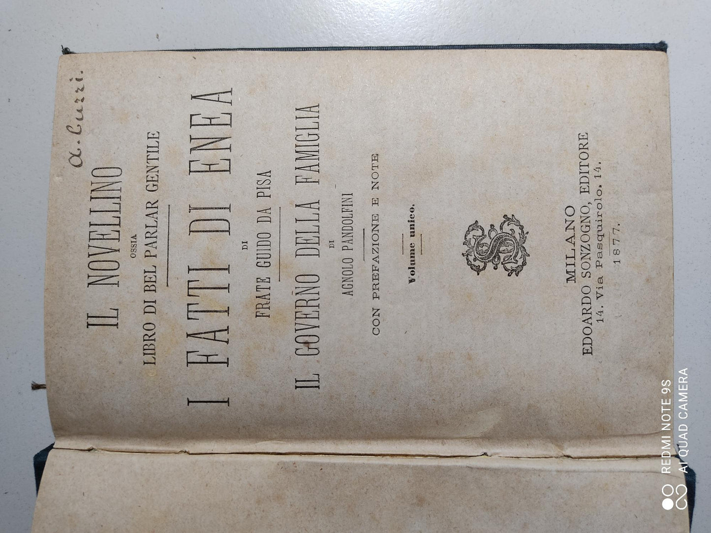 Novellino ossia libro di bel parlar gentile (Il) I fatti di Enea di Frate Guido da Pisa Il governo della famiglia di Agnolo Pandolfini