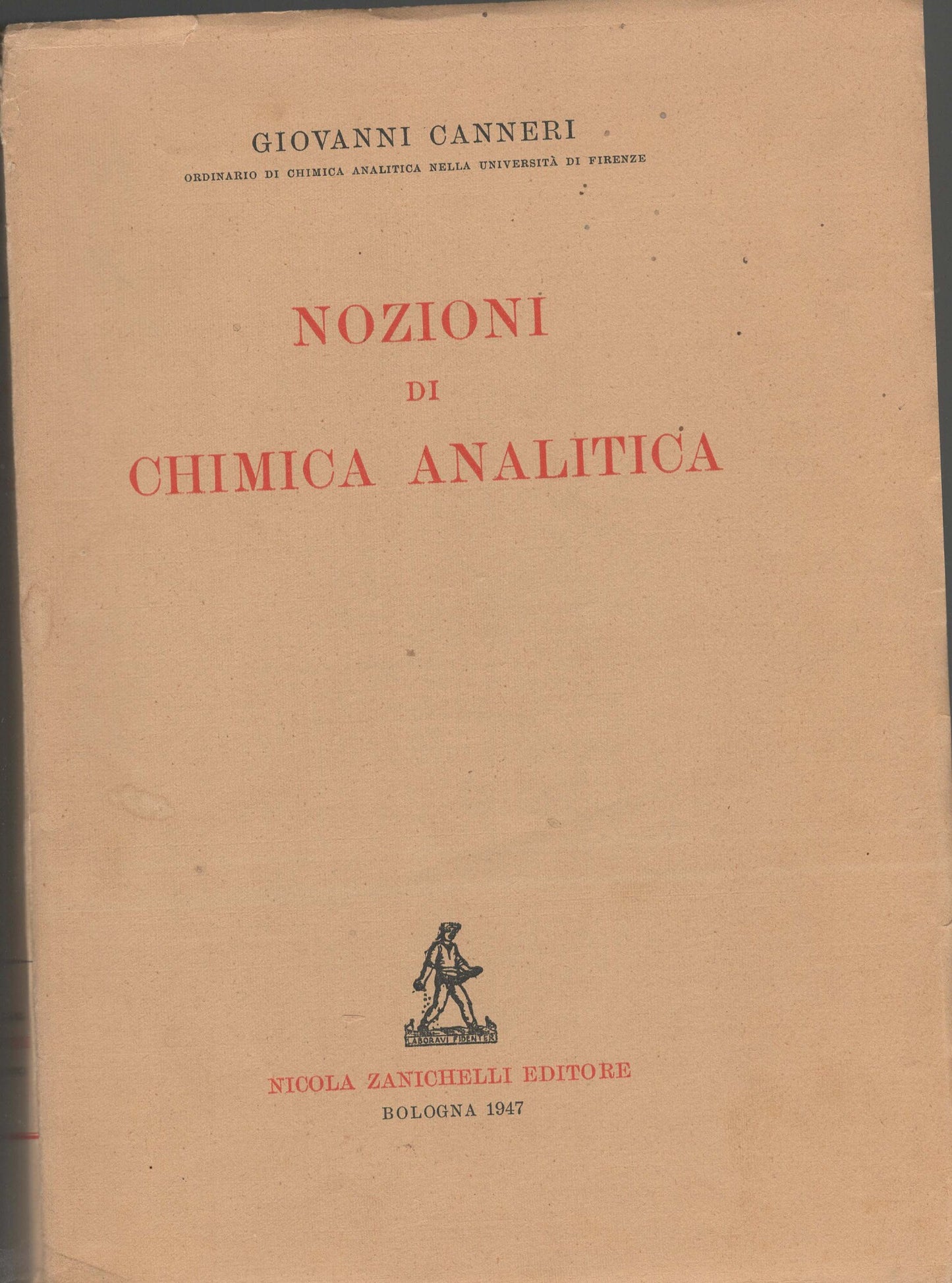 Nozioni di chimica analitica.
