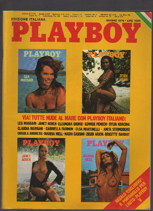 Playboy edizione Italiana - Giugno 1976 - anno V - n. 6