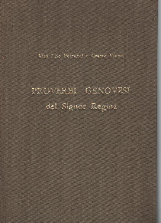Proverbi Genovesi del signor Regina