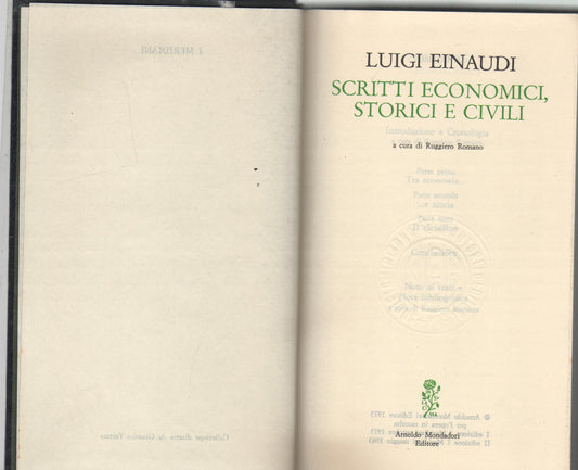 Scritti economici,storici e civili