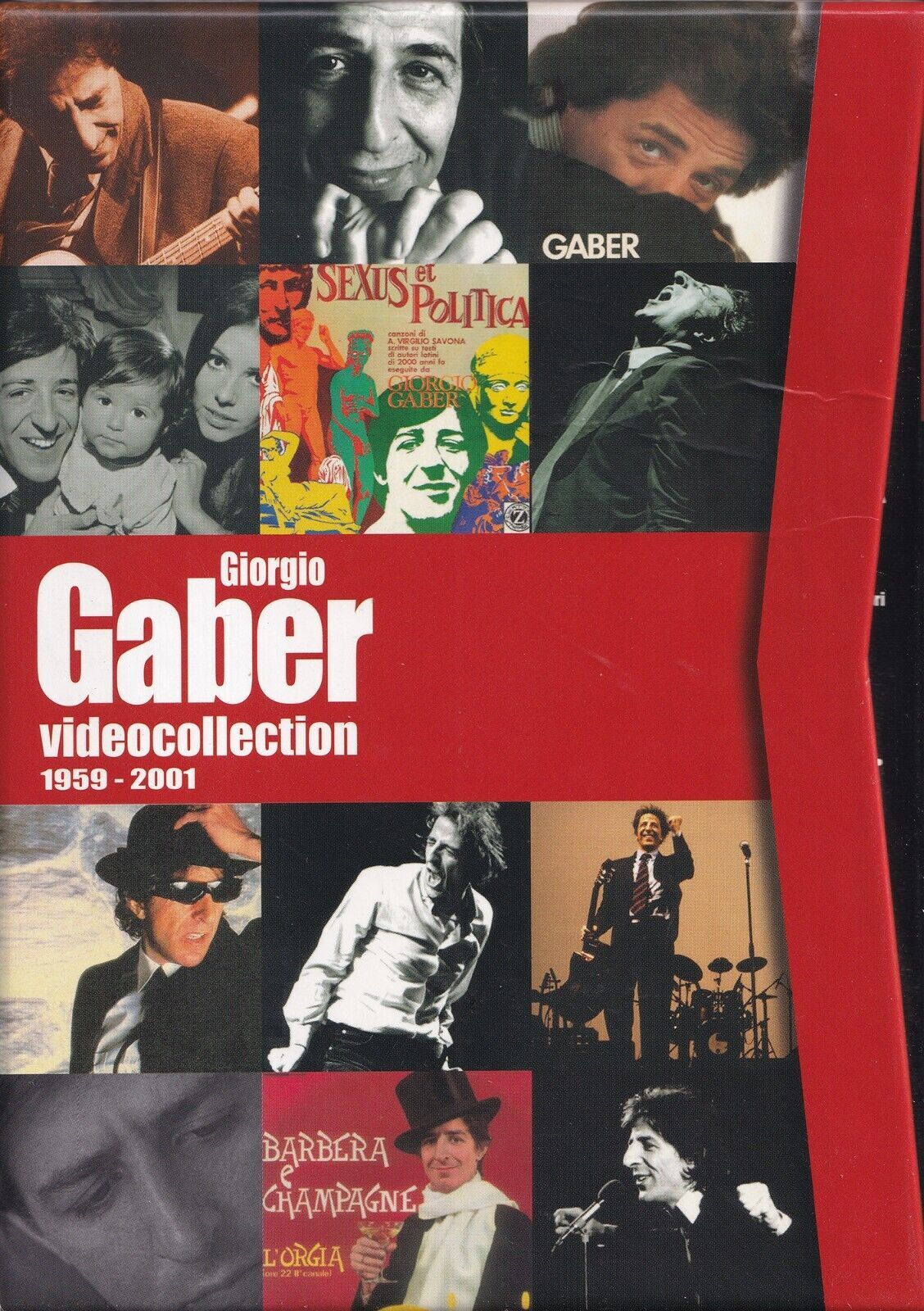 giorgio gaber videocollection 1959-2001 cofanetto 4 dvd