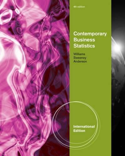Contemporary Business Statistics - 4th edition