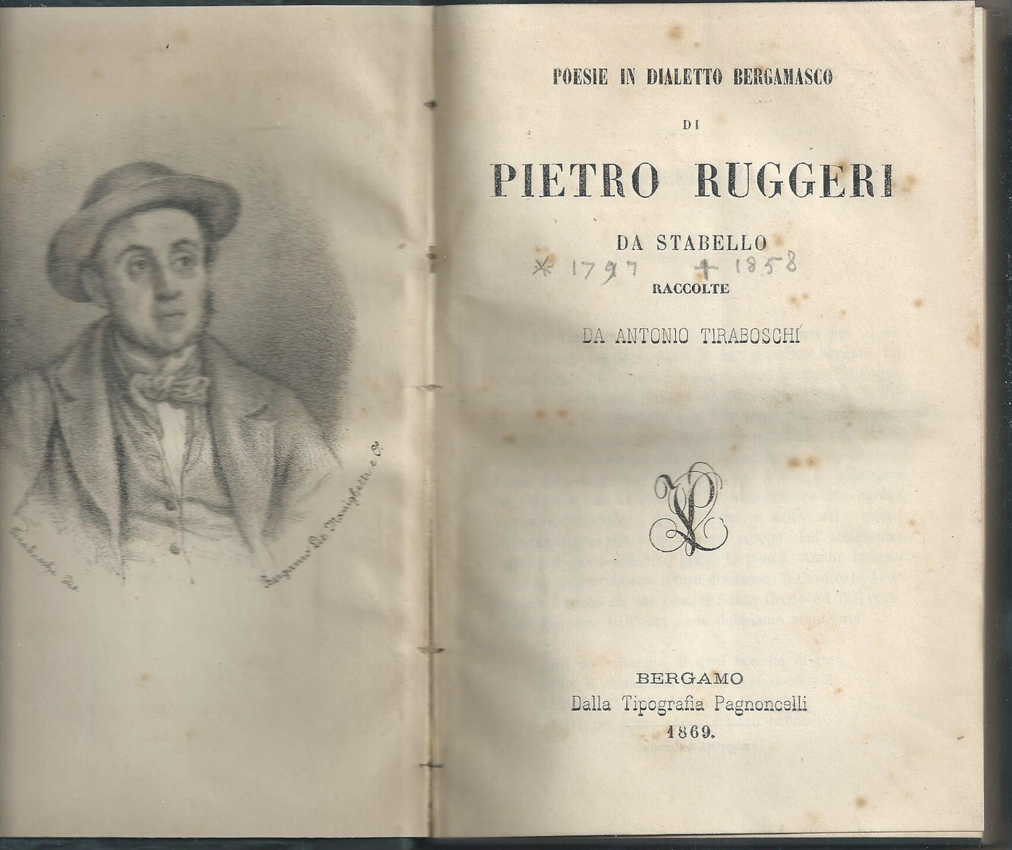 Poesie in Dialetto Bergamasco Di Pietro Ruggeri Da Stabello