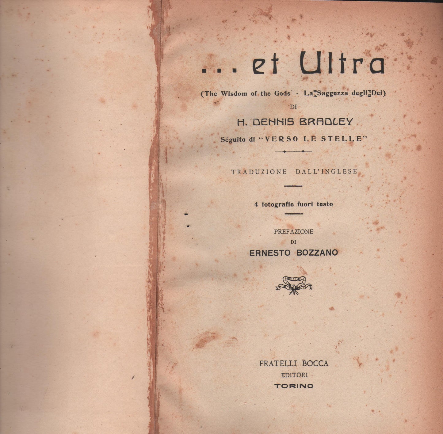 ..et Ultra. (The wisdom of the gods - La saggezza degli dei).