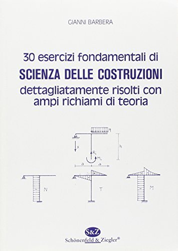 30 esercizi fondamentali di scienza delle costruzioni dettagliatamente risolti con ampi richiami di teoria