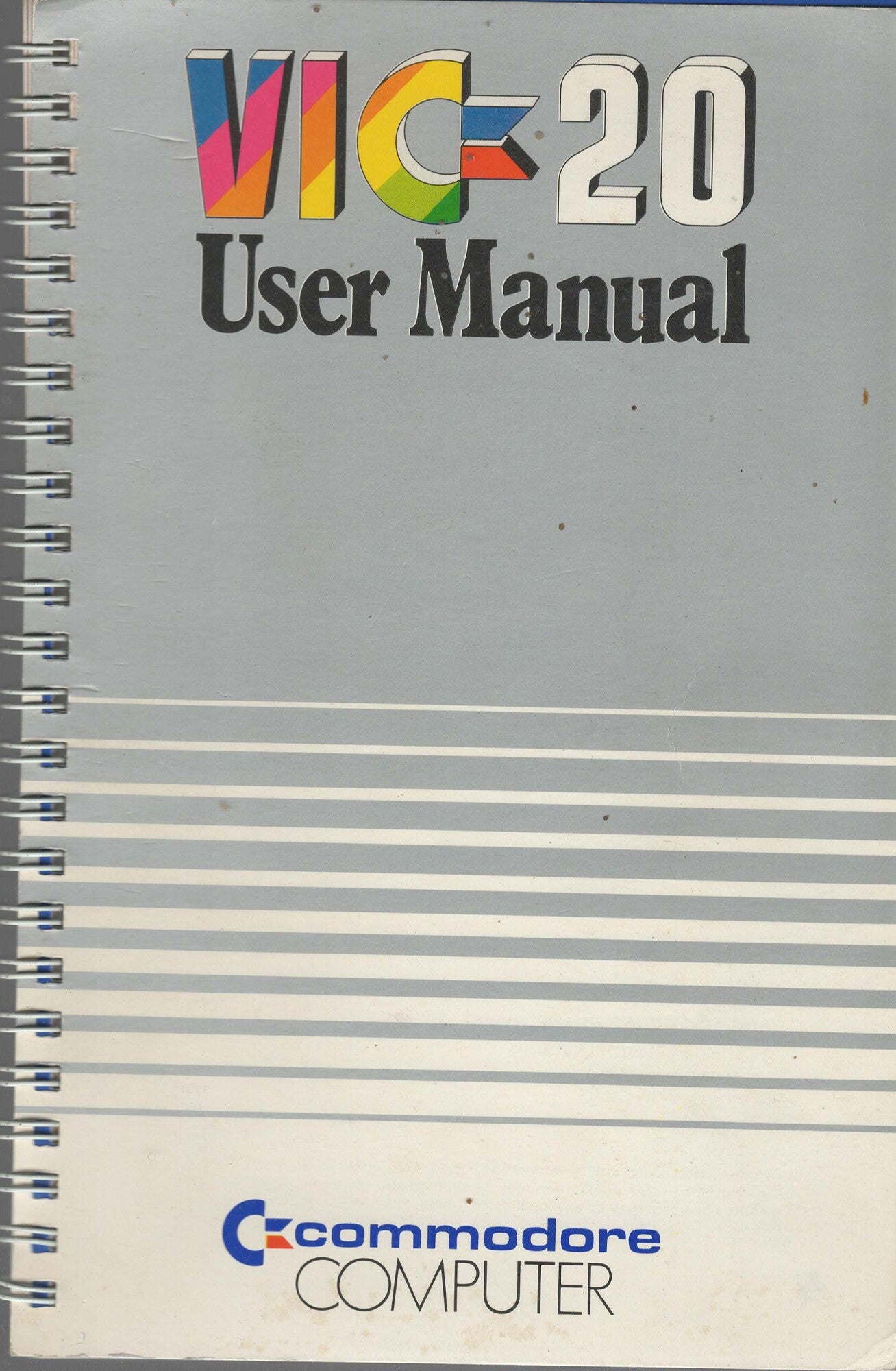 VIC 20 USER MANUAL COMMODORE