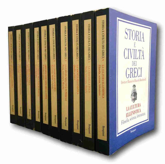STORIA E CIVILTA' DEI GRECI BOMPIANI in dieci volumi