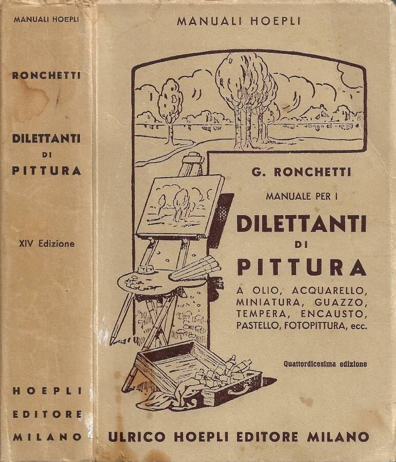 Manuale per i Dilettanti di Pittura: a olio, acquarello, miniatura, guazzo, tempera, encausto, pastello, fotopittura, ecc. (paesaggio, figura, fiori, cartelli reclame, ecc.).
