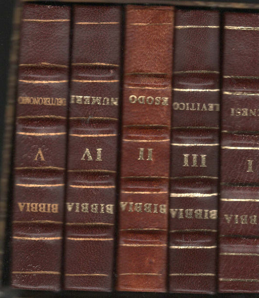 LA BIIBIA VOLTADA IN MILANES IN 5 VOLUMI