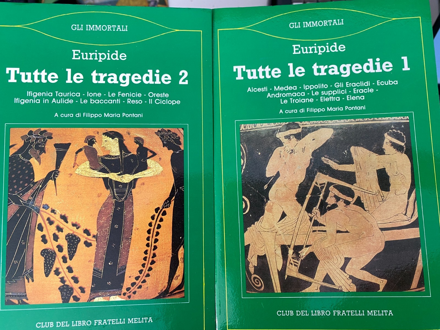 Tutte le tragedie. 2 voll. Euripide. Newton. 1988.