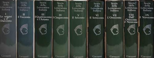 Storia della Letteratura Italiana. Vol.I:Le Origini e il Duecento,pp.790, 154 ill.in bn.e 64 tavv.a col. Vol.II:Il Trecento,pp.774, 195 ill.bn.e 64 tavv.a col. Vol.III:Il Quattrocento e l'Ari
