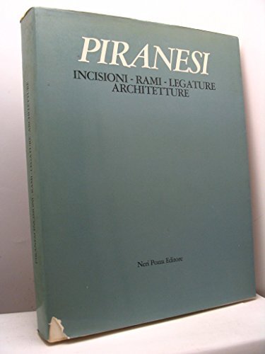 Piranesi - incisioni - rami - legature - architetture