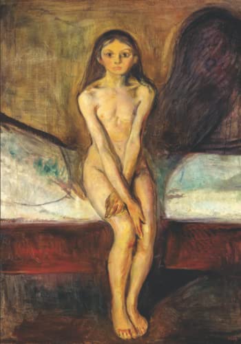 Ruled Notebook – Puberty: Edvard Munch Painting (1895) | Book with Lined Paper for Taking Notes