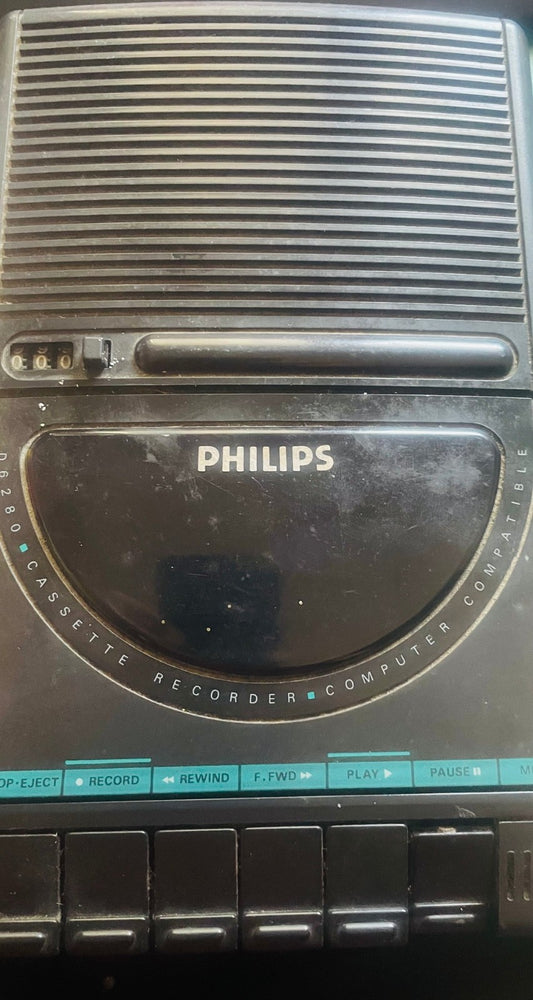 Registratore Cassette Philips D6260 Computer Compatible Retrocomputer Vintage