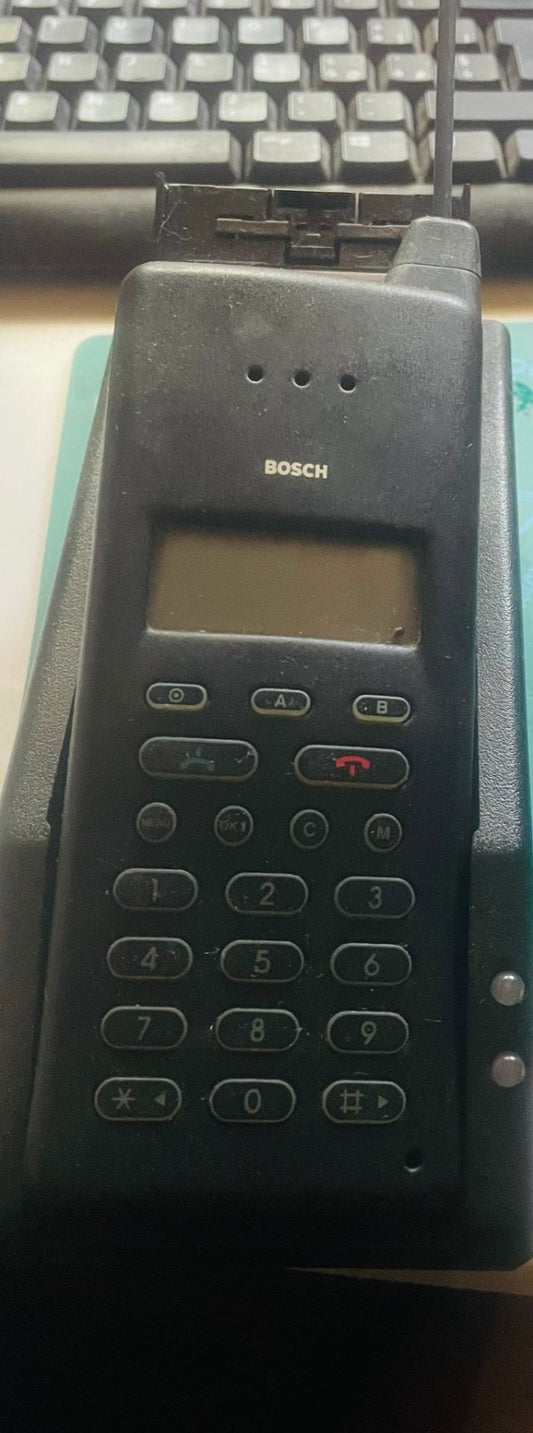 Telefono Cellulare Bosch Vintage Anni 90 Con Base IntelliCharge XT e Batteria