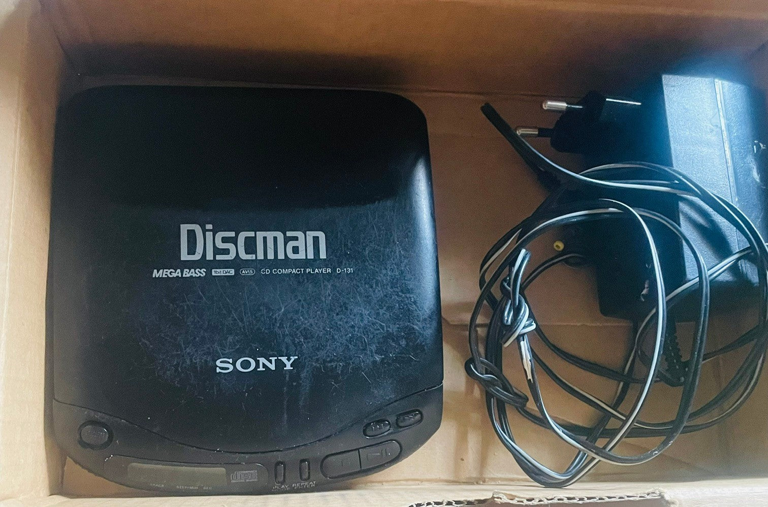 Sony Discman D-131 Vintage 1994 Lettore CD Portatile Boxato con Scatola e Manual