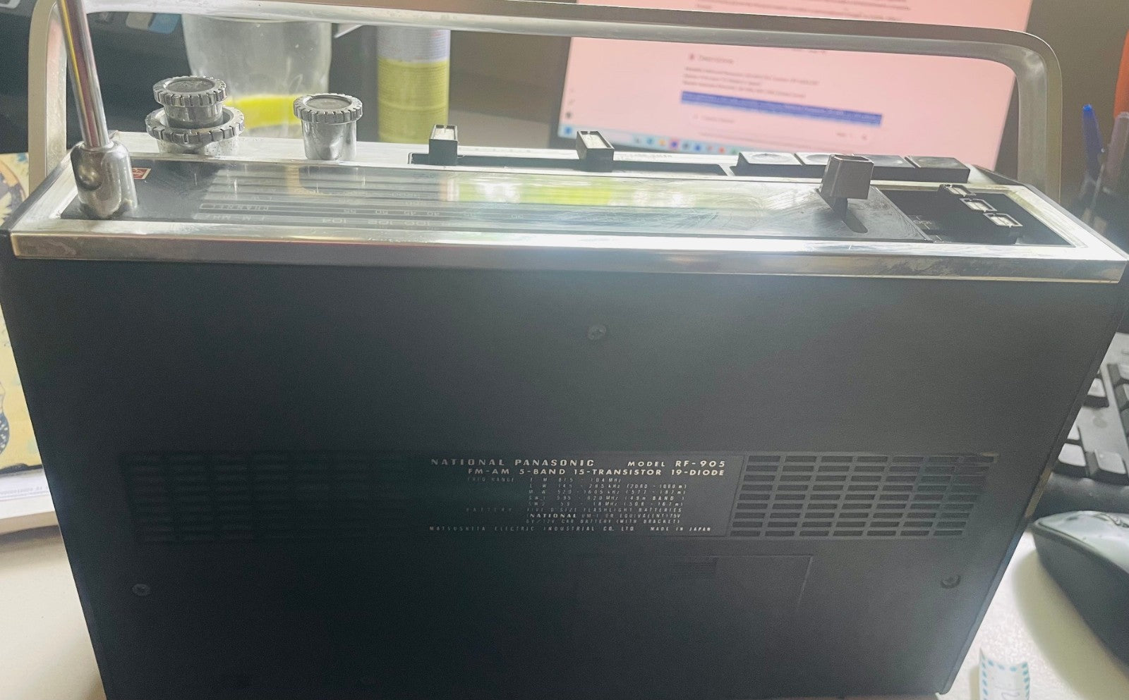 Radio Vintage National Panasonic RF-905 Multibanda – Anni '70