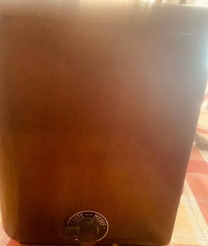 Radio d'Epoca a Valvole Minerva Milano Mobile in Legno Scala Parlante Vintage An