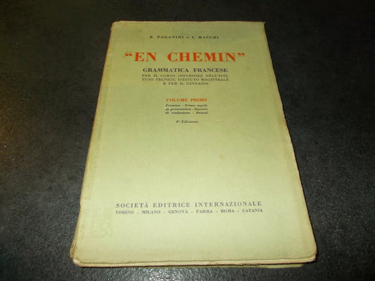 EN CHEMIN Il francese Volume primo