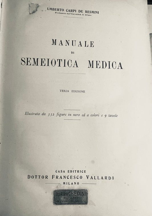 MANUALE DI SEMIOTICA MEDICA