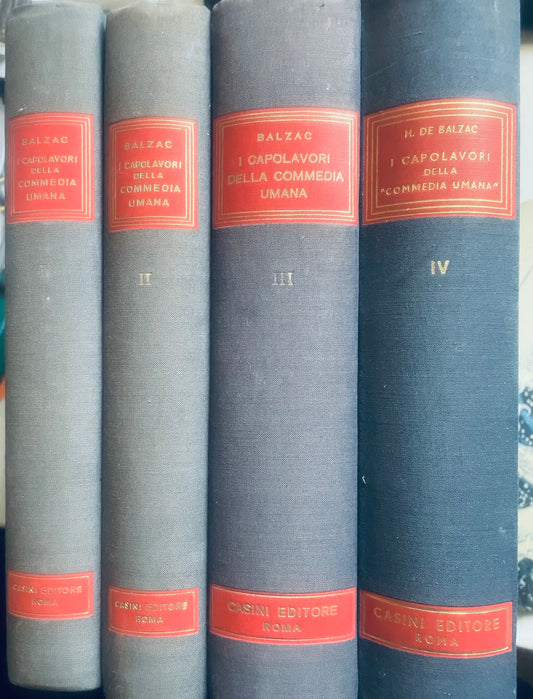 BALZAC I CAPOLAVORI DELLA COMMEDIA UMANA IN 4 VOLUMI