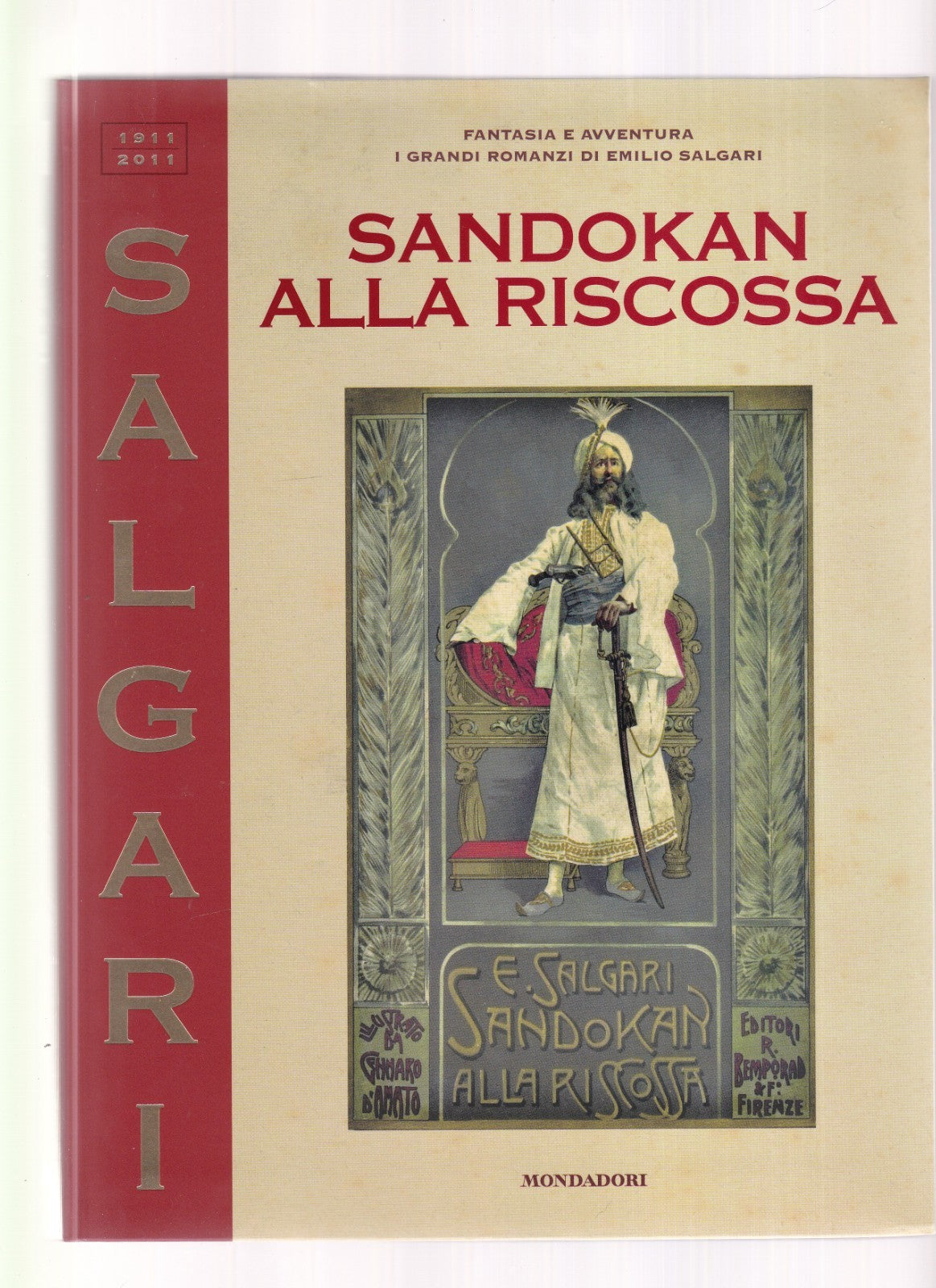 Libro Sandokan alla Riscossa i Grandi Romanzi di Salgari n. 10 Mondadori 9R 