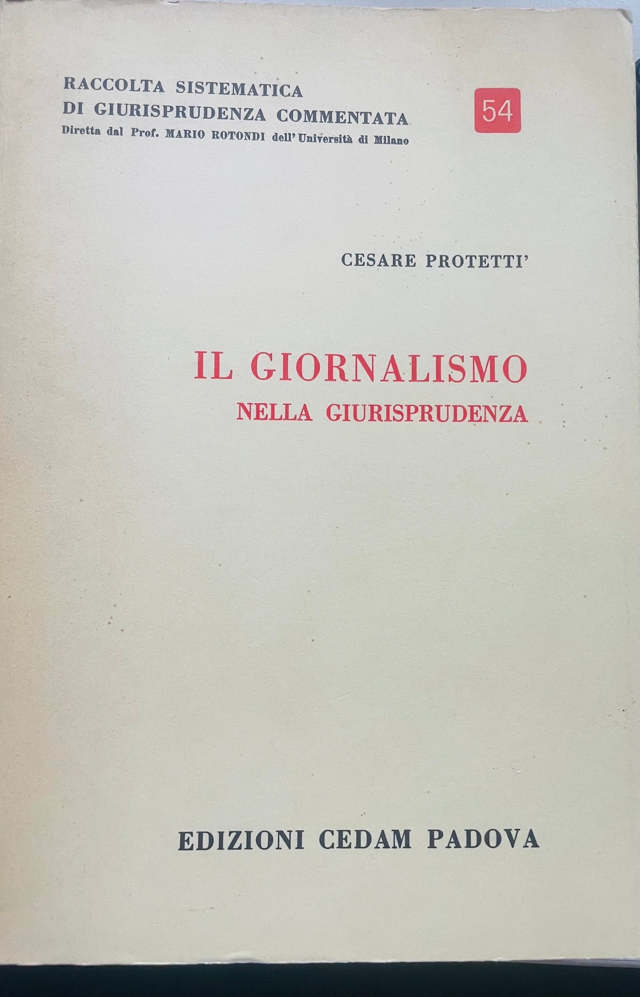 Il giornalismo nella giurisprudenza
