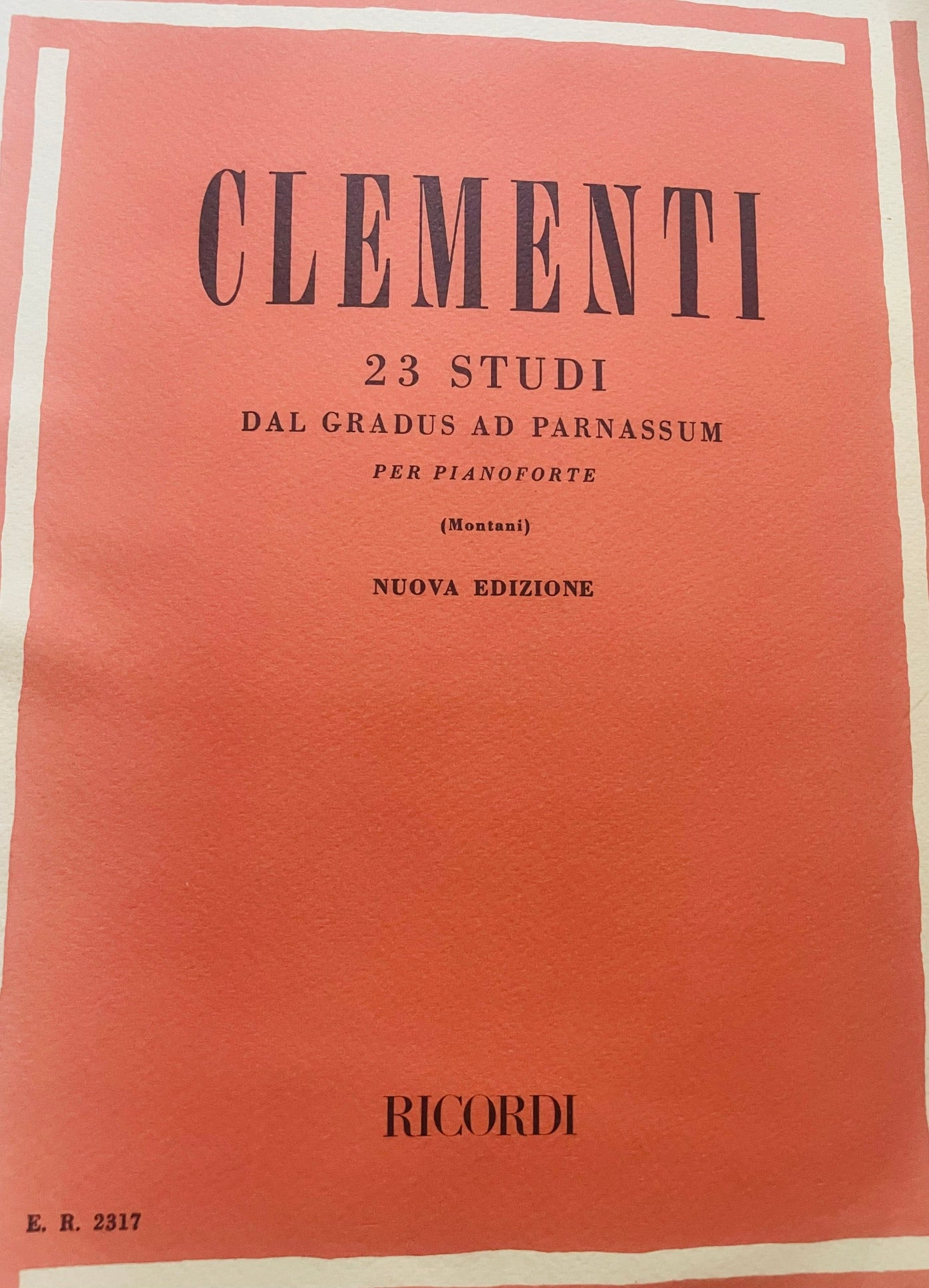 23 studi scelti dal "gradus ad parnassum". Pianoforte