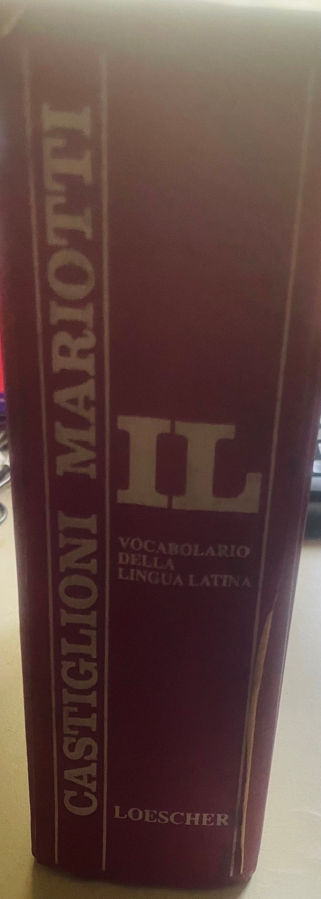 IL CASTIGLIONE MARIOTTI  VOCABOLARIO DELLA LINGUA LATINA