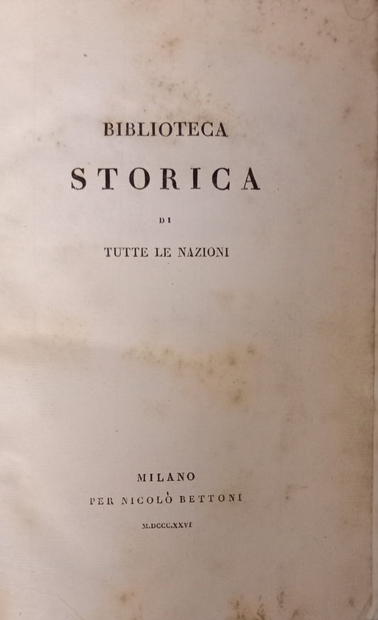 Biblioteca storica di tutte le nazioni - Vol 2