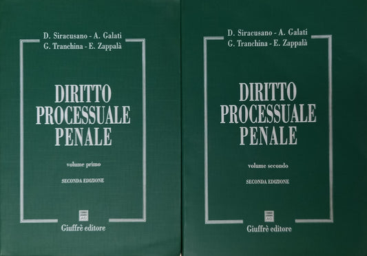 Diritto processuale penale (Volumi 1 e 2)