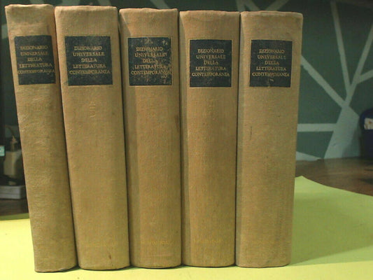 Dizionario universale della letteratura contemporanea