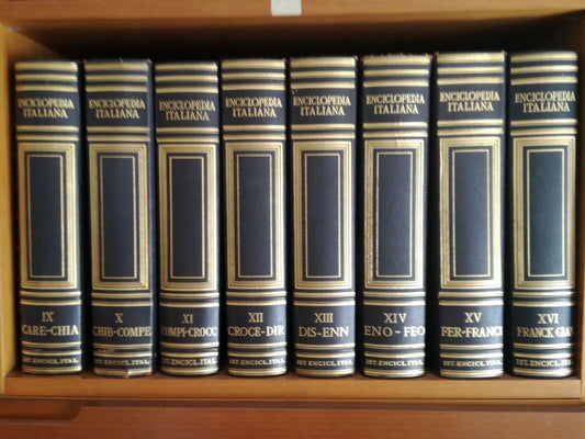 Enciclopedia Italiana di Scienze, Lettere ed Arti Treccani. 41 VOLUMI