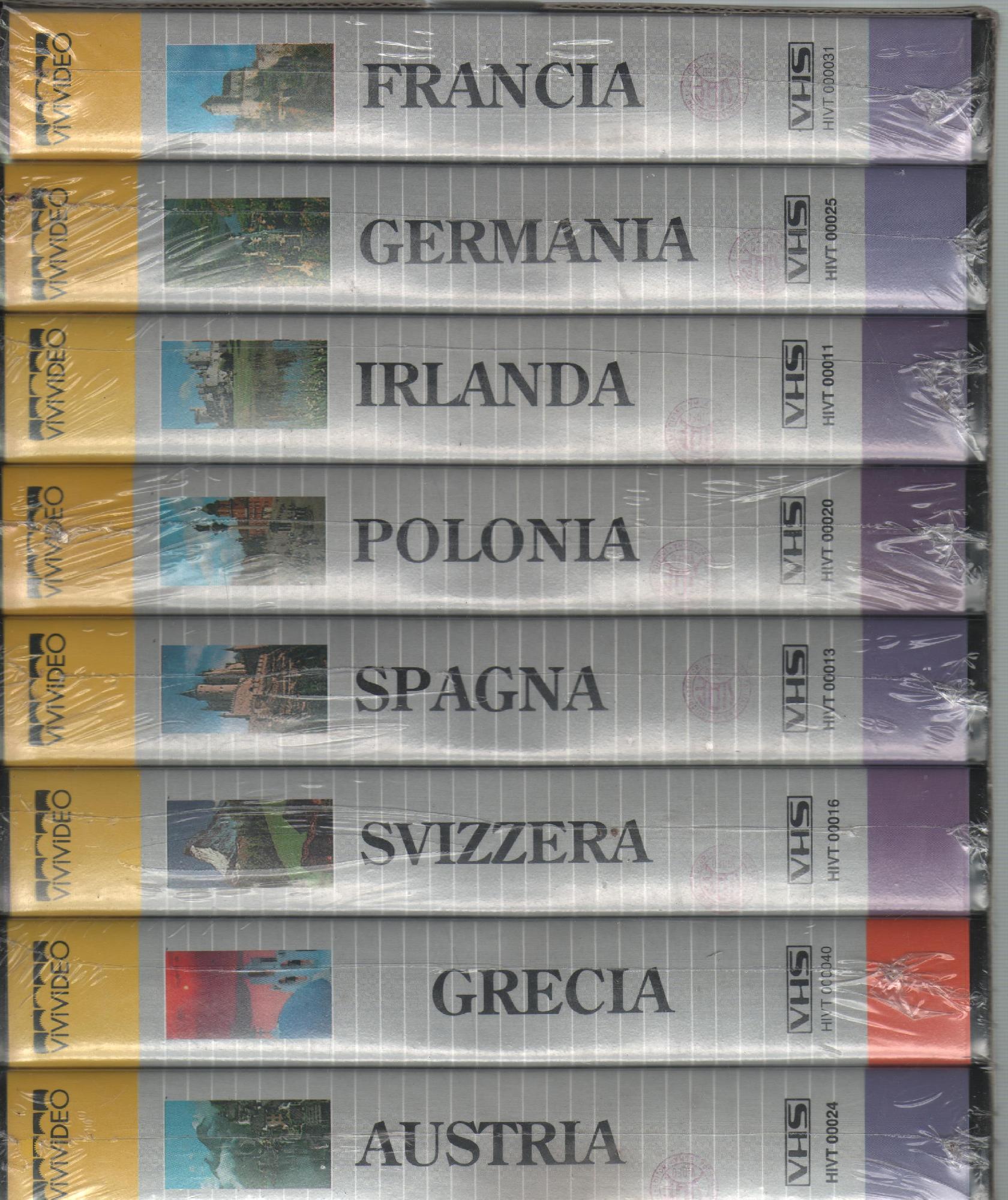I GRANDI PAESI DI EUROPA VHS  AUSTRIA GRECIA SVIZZERA SPAGNA POLONIA IRLANDA GERMANIA FRANCIA