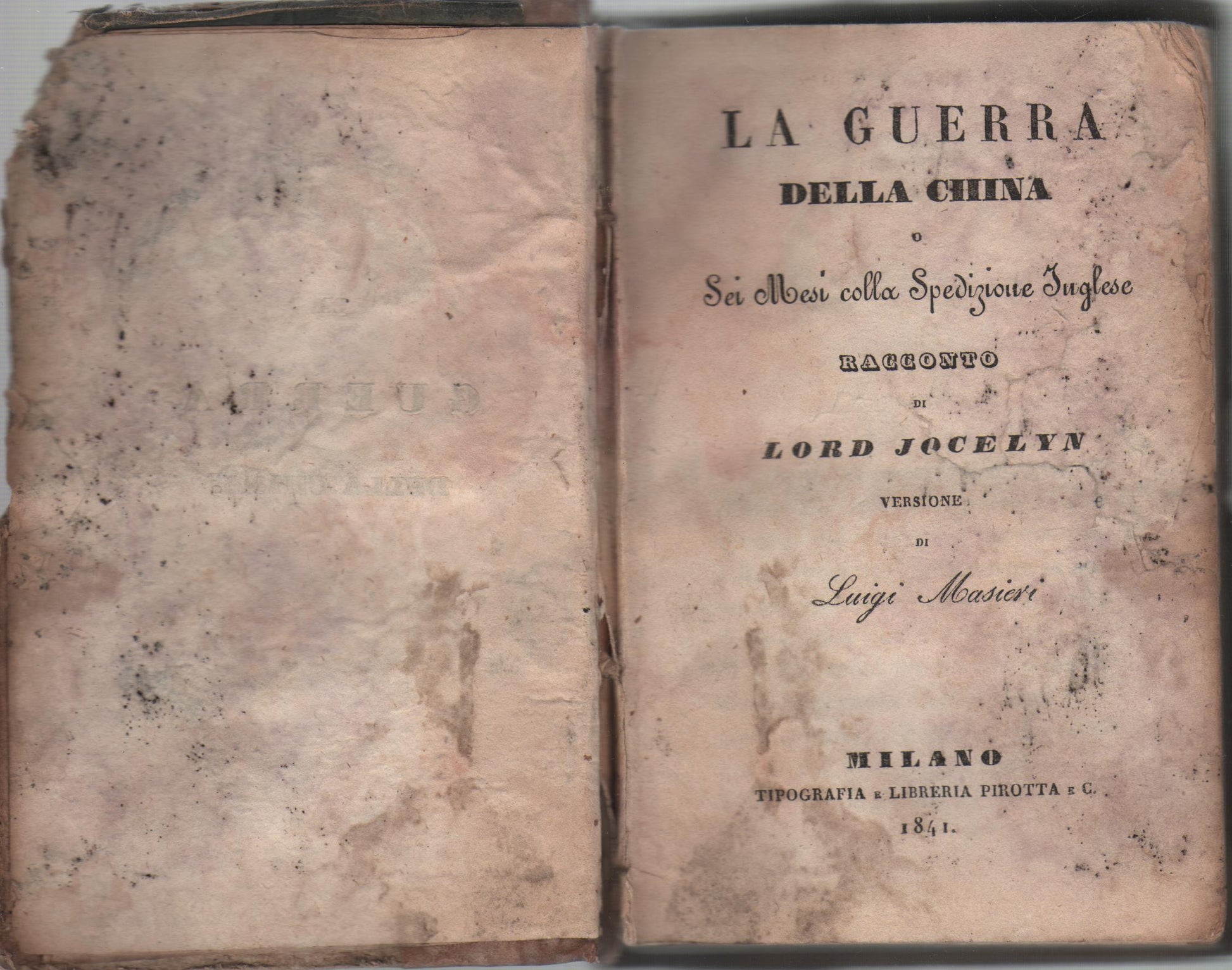 LA GUERRA DELLA CHINA o Sei Mesi colla Spedizione Inglese
