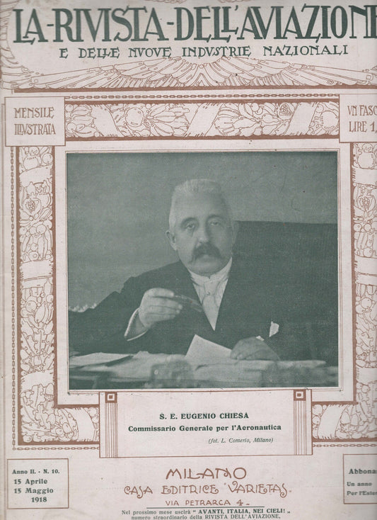 LA RIVISTA DELL'AVIAZIONE ANNP II N 10 15 APRILE 15 MAGGIO 1918
