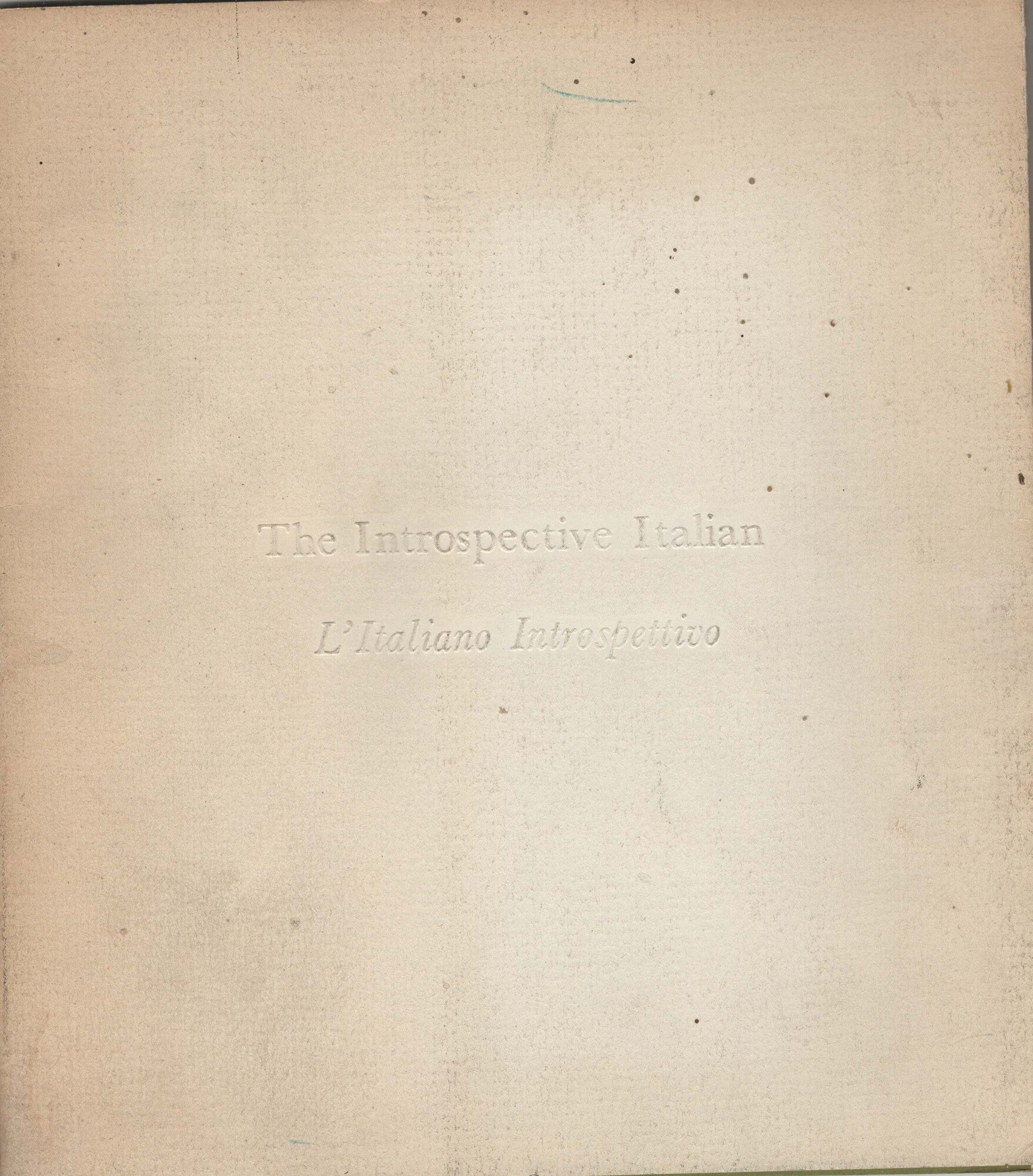 The Introspective Italian/ L'Italiano Introspettivo: the 3M Collection of Italian Paintings