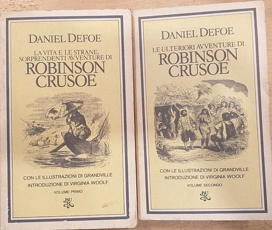 La vita e le strane sorprendenti avventure di Robinson Crusoe - illustrazioin di Grandville